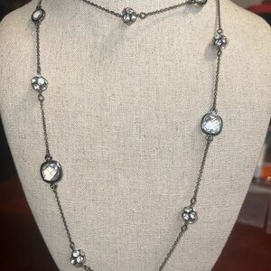 Stella & Dot Chelsea Hematite Necklace - Gorgeous! RV $89